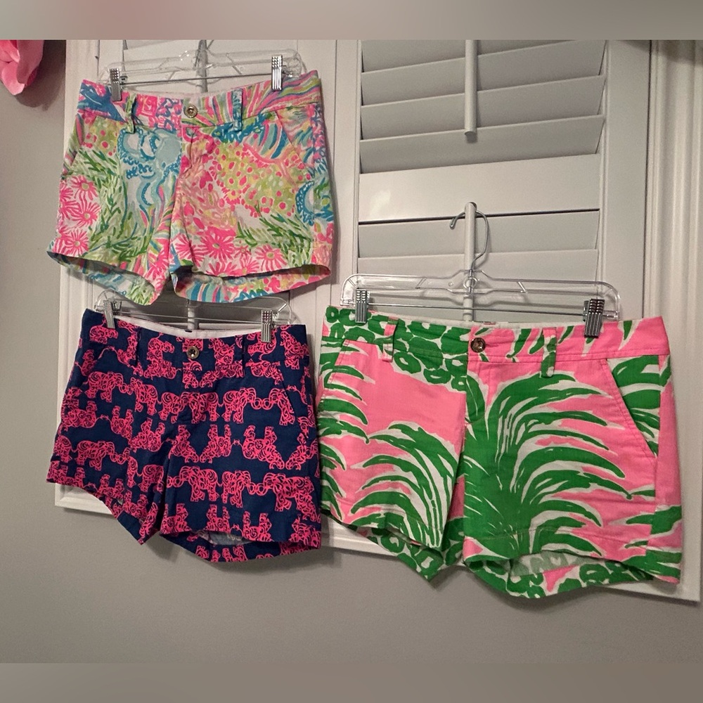 Bundle of 3 Lilly Pulitzer Callahan shorts, Size 4